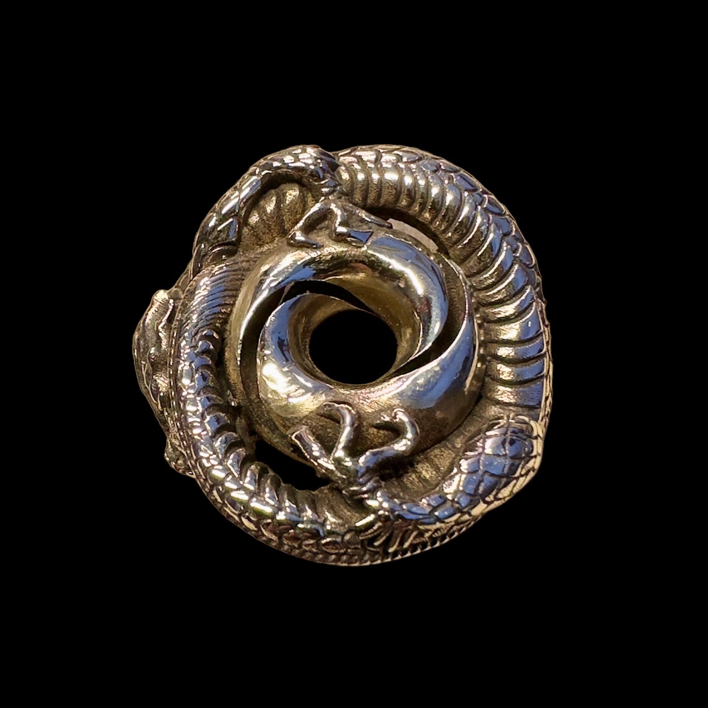 Sterling Silver Mobius Dragon Pendant