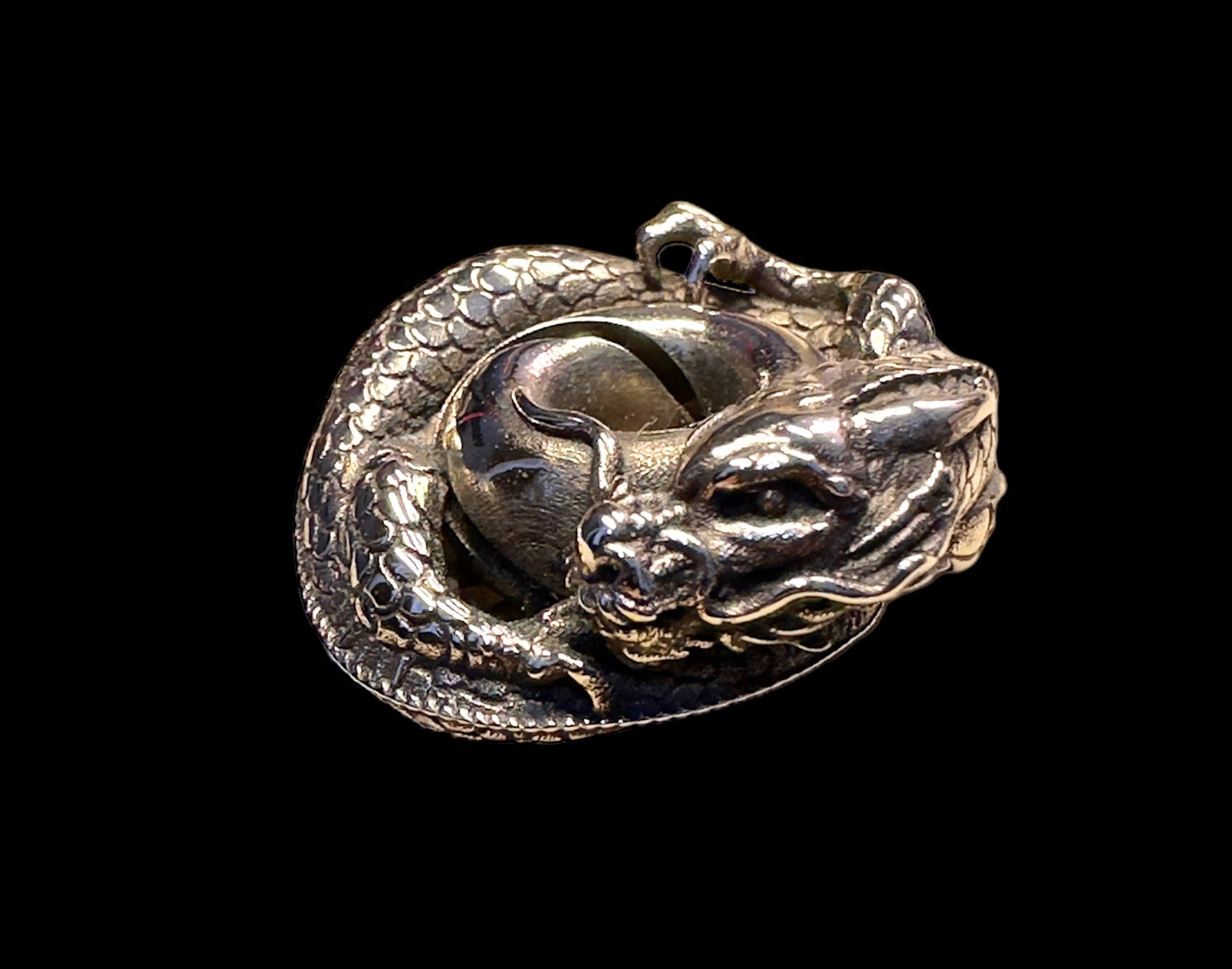 Sterling Silver Mobius Dragon Pendant