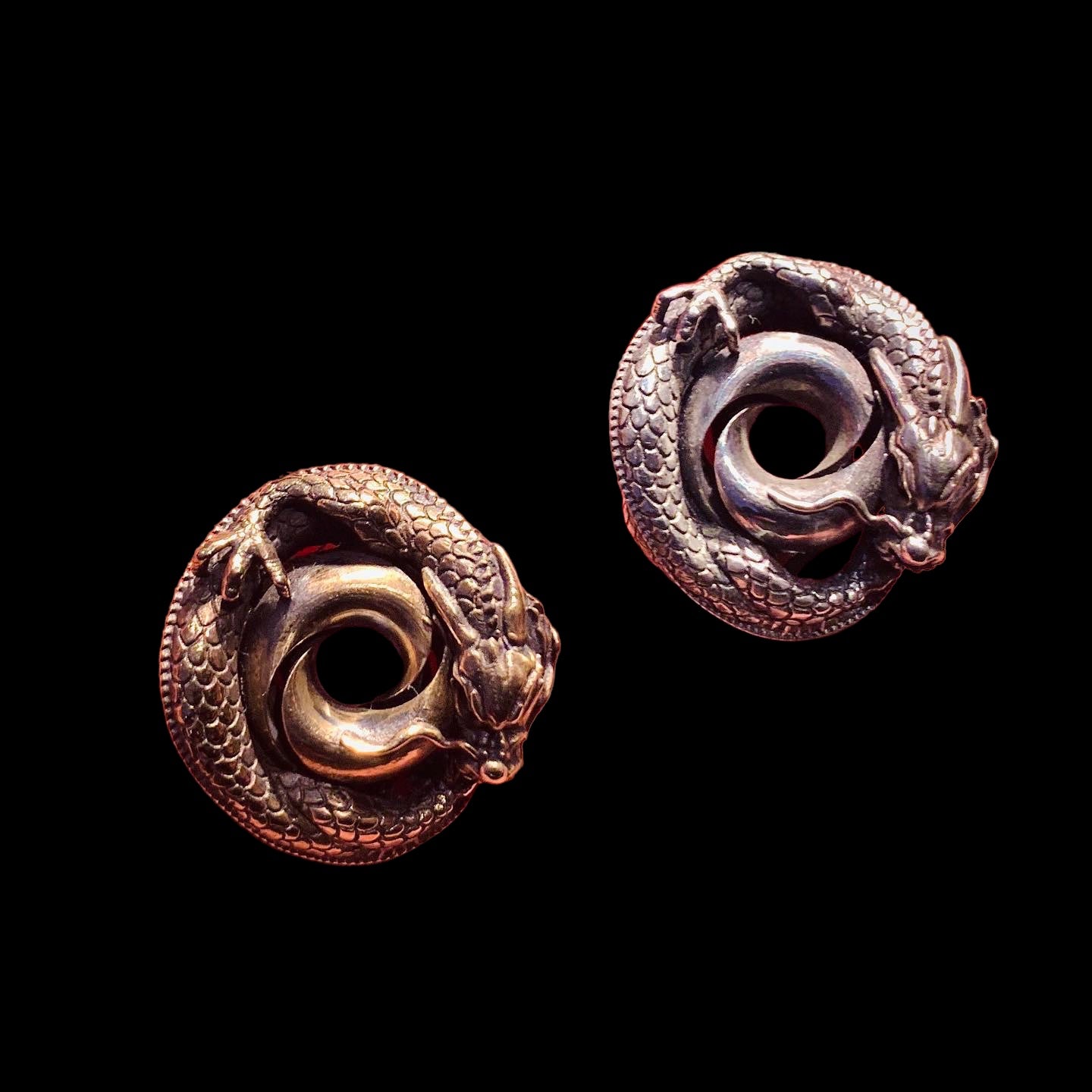 Sterling Silver Mobius Dragon Pendant