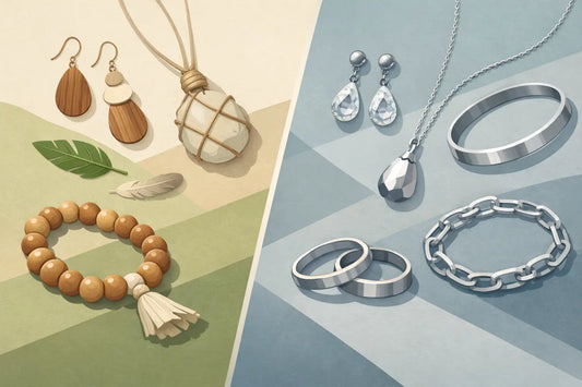 Organic Materials Versus Metal Jewellery