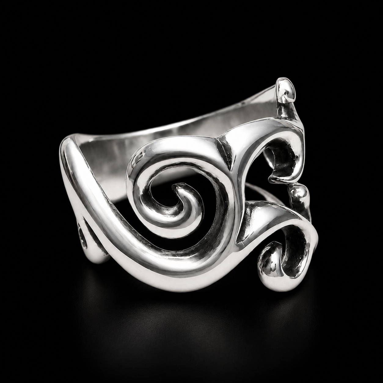 Sterling Silver Koru Ring