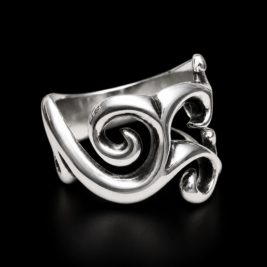 Sterling Silver Koru Ring