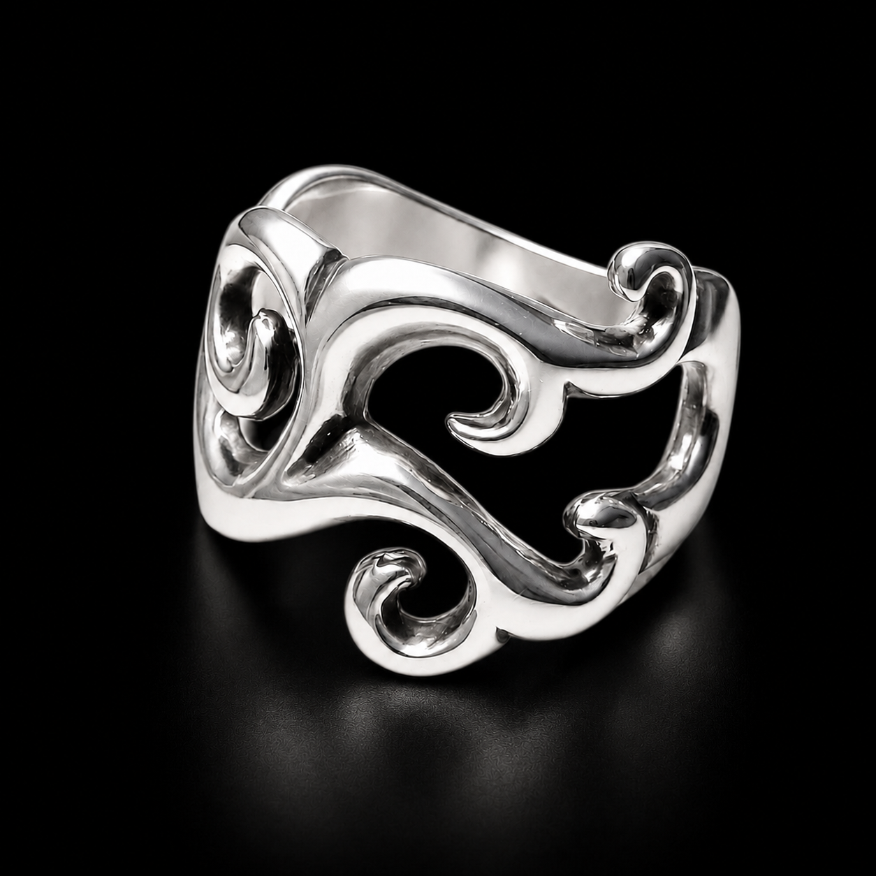 Sterling Silver Koru Ring
