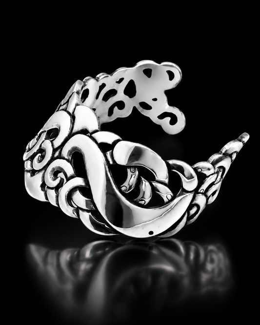 Sterling Silver Manaia Cuff