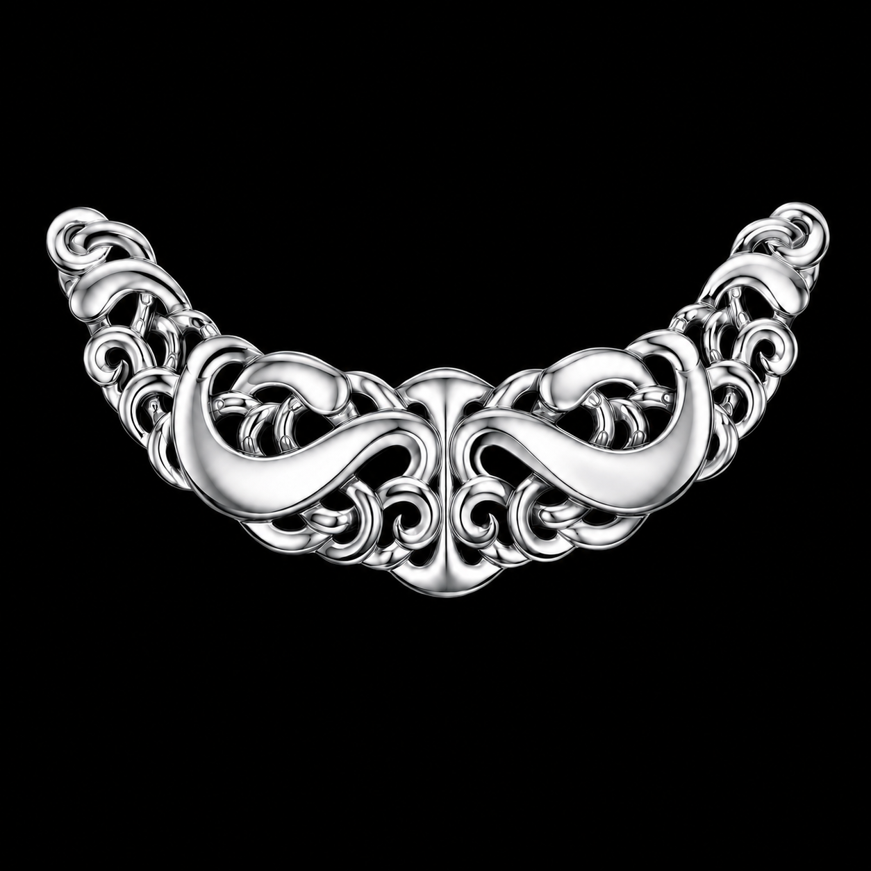 Sterling Silver Manaia Necklace