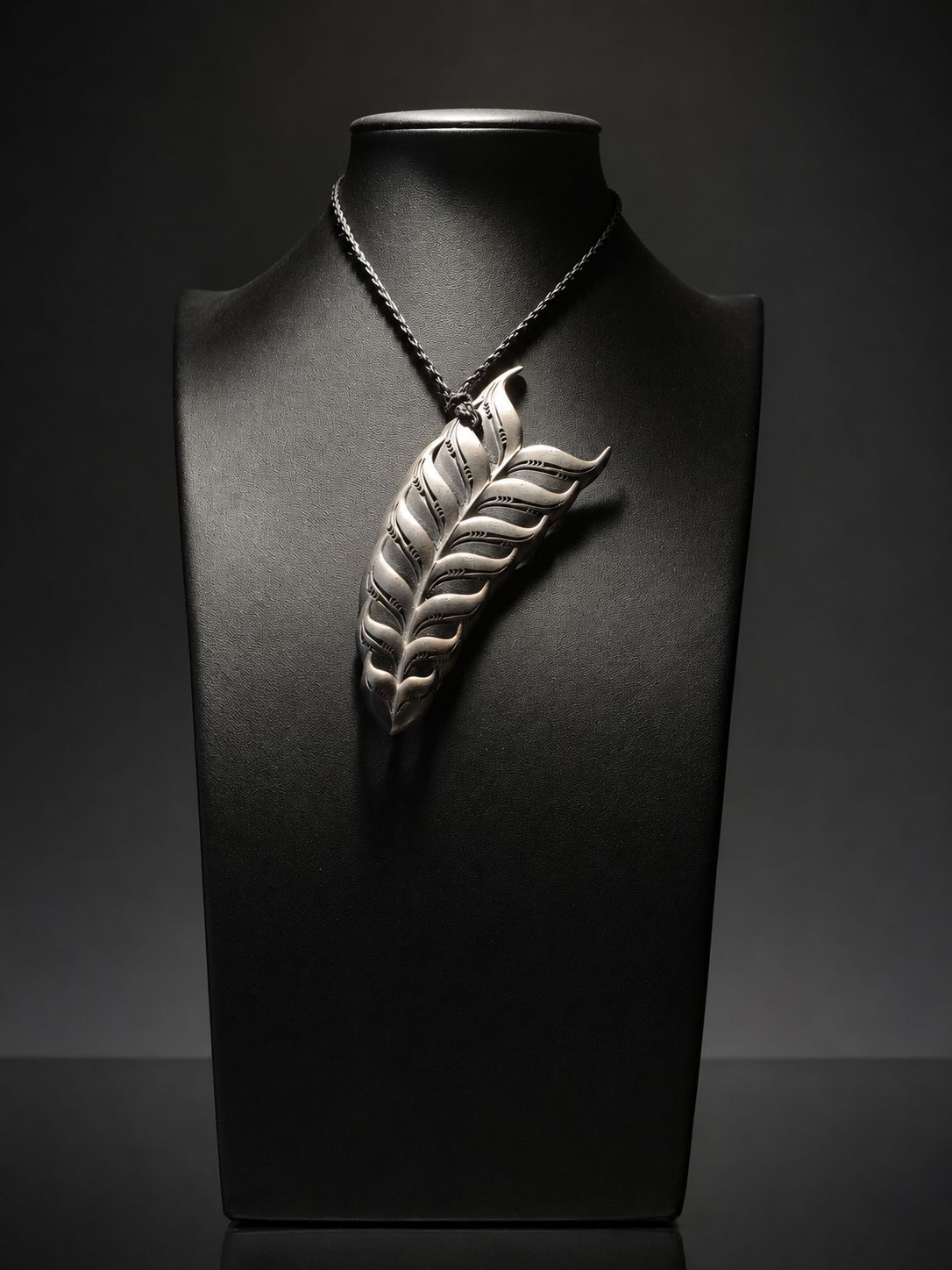 Sterling Silver Whale Tail Necklace