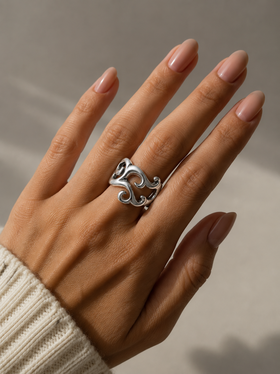Sterling Silver Koru Ring