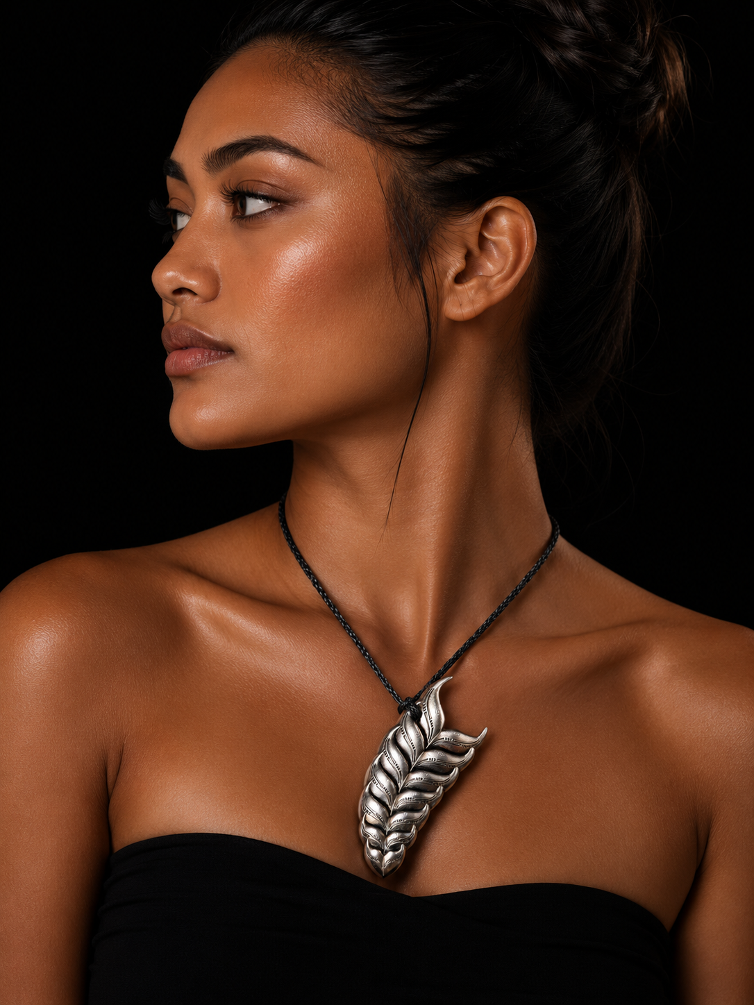 Sterling Silver Whale Tail Necklace
