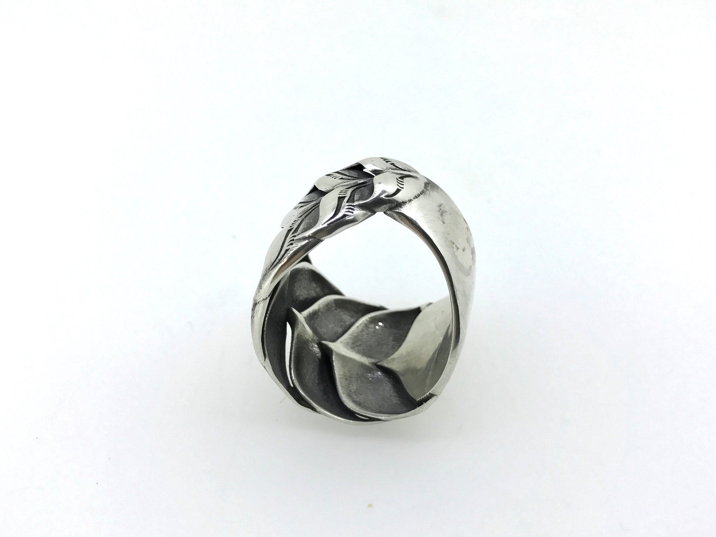 Sterling Silver Whale Tail Ring
