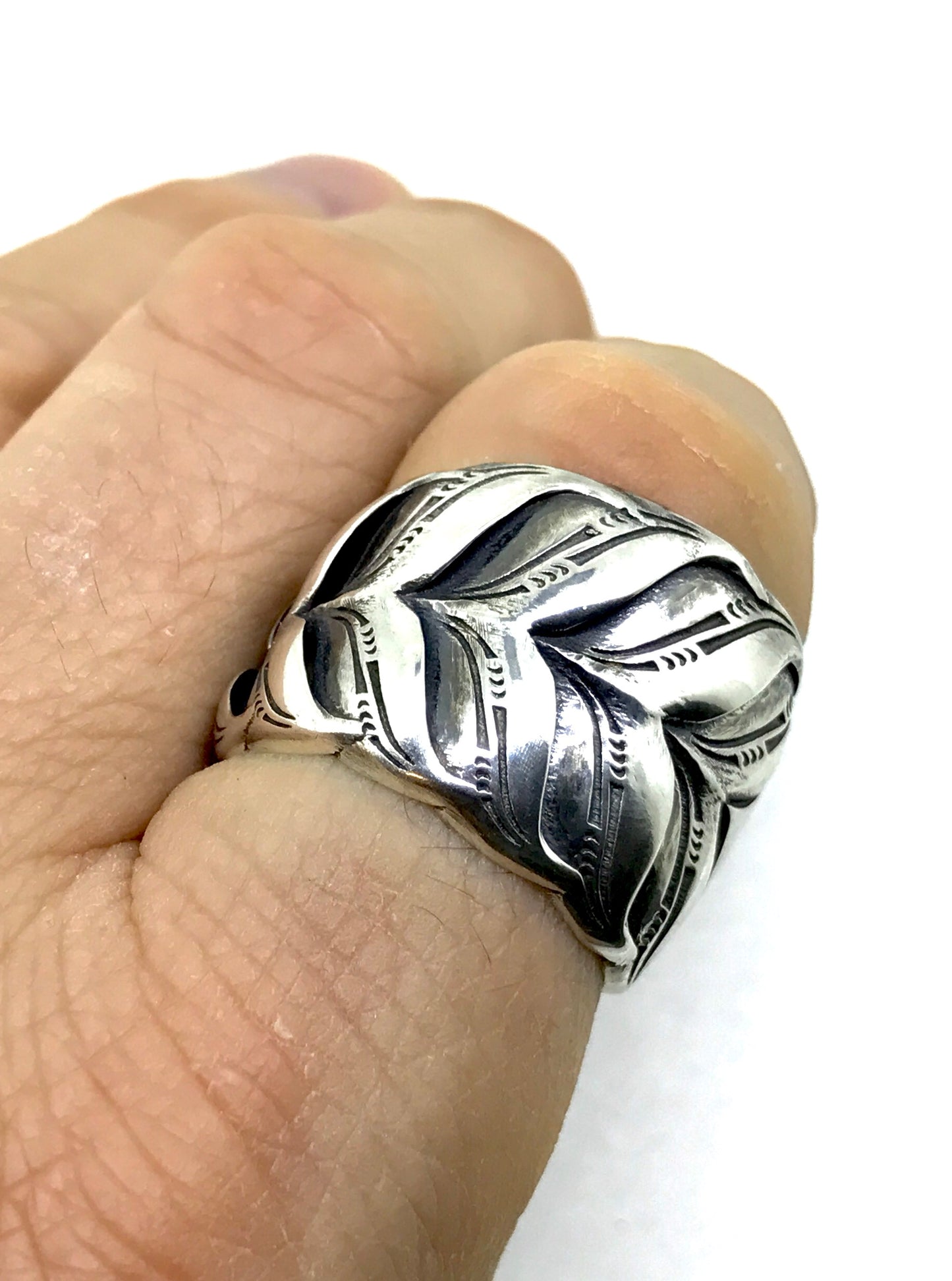 Sterling Silver Whale Tail Ring