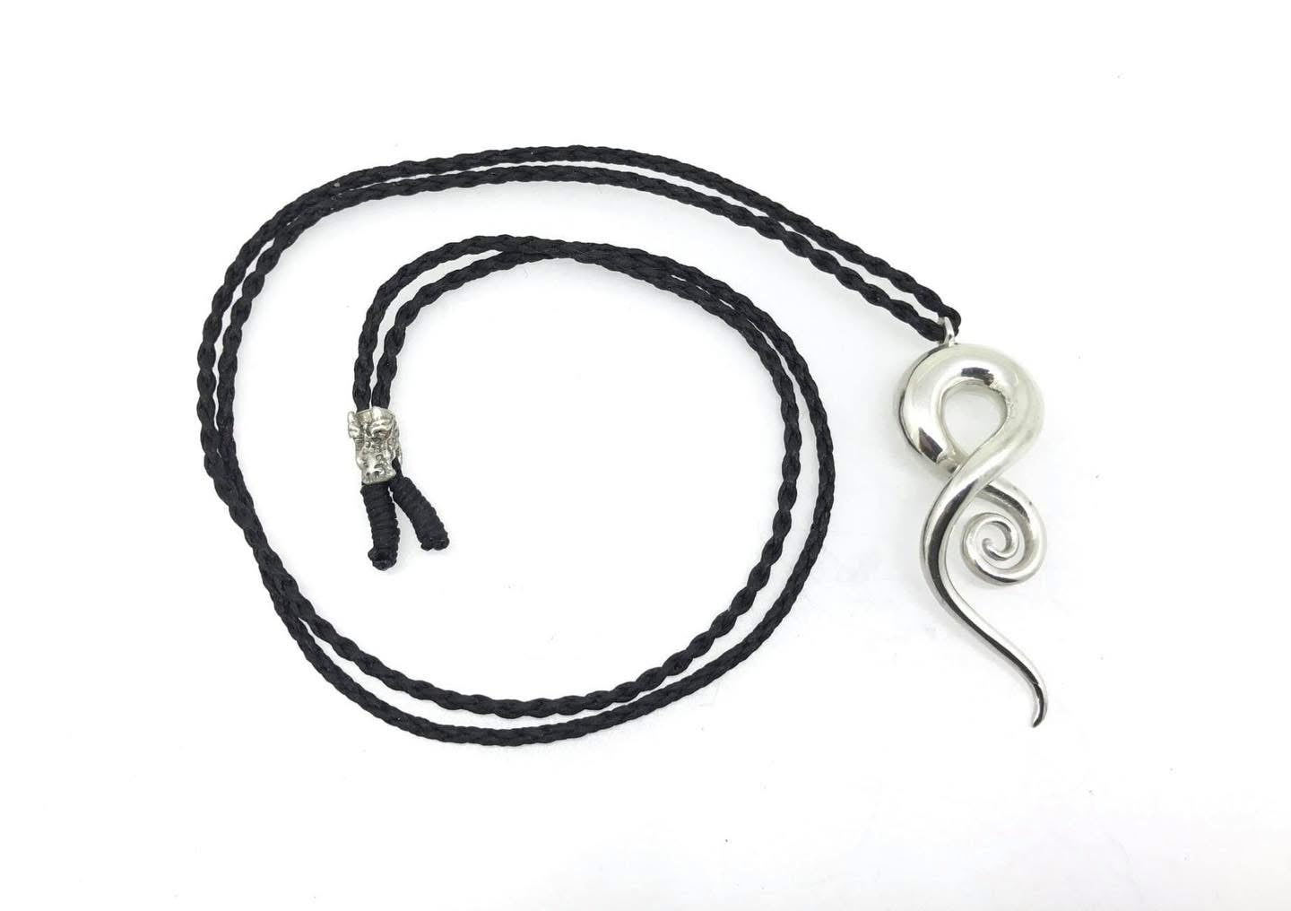 Sterling Silver Twist Koru Pendant
