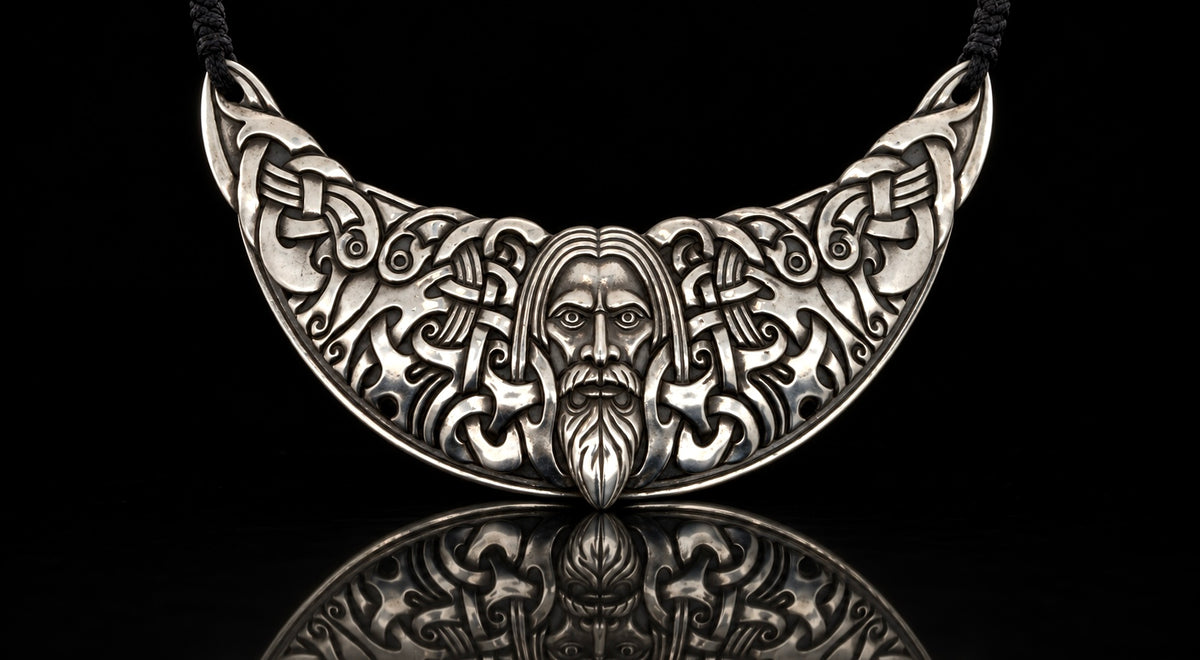 Odin and Serpent Healer Necklace