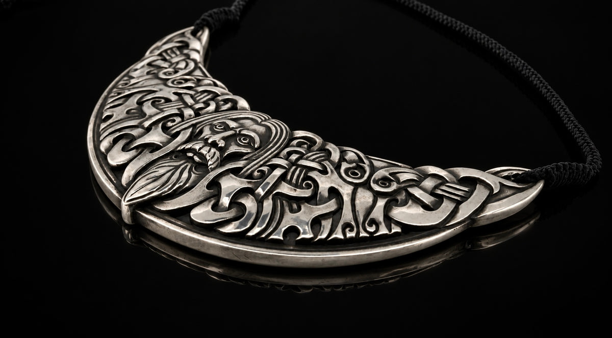 Odin and Serpent Healer Necklace