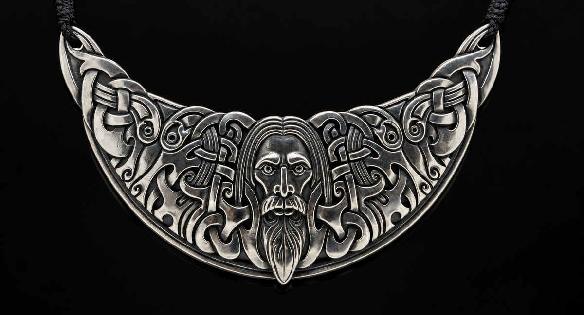 Odin and Serpent Healer Necklace