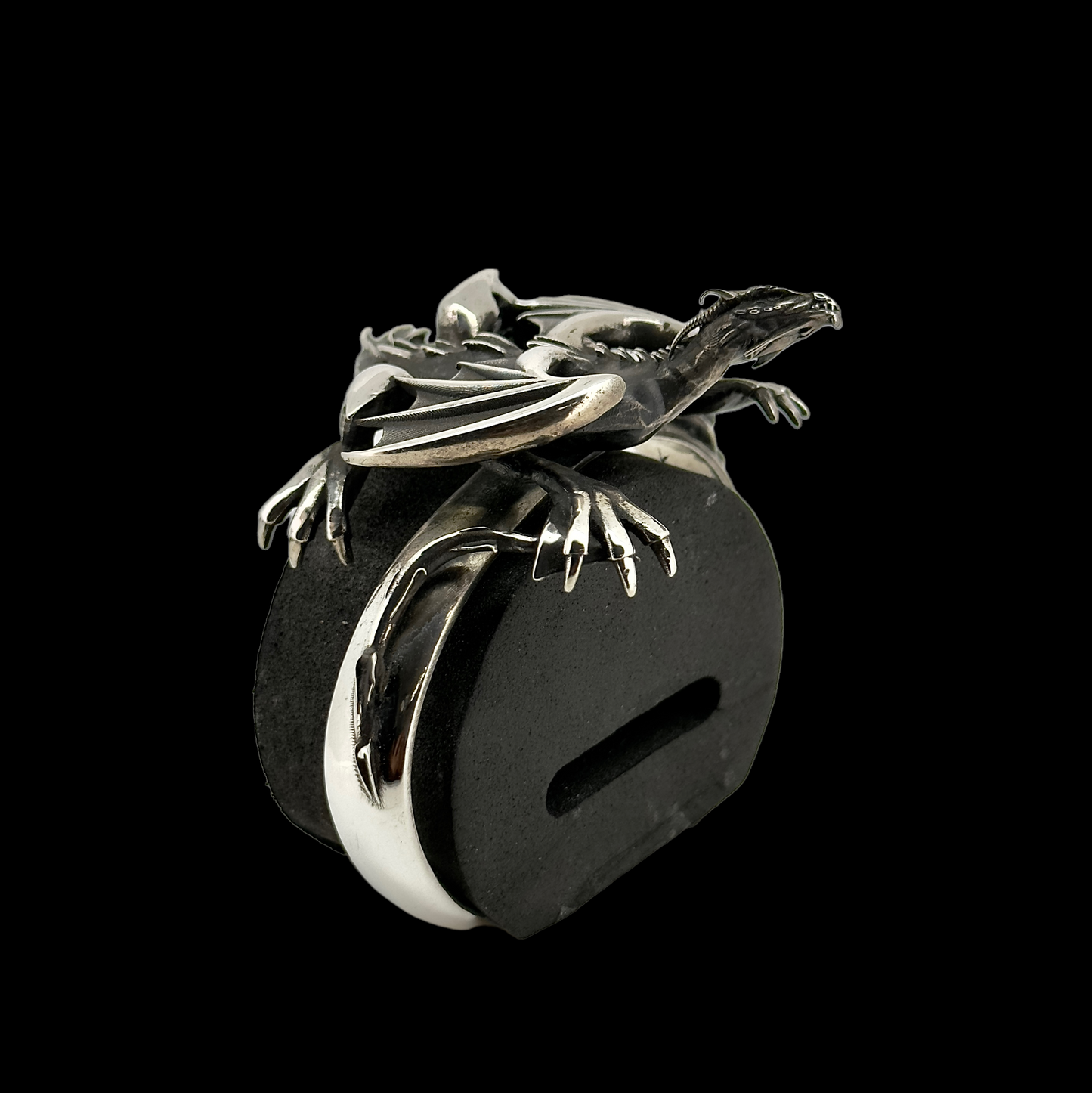 Sterling Silver Dragon Cuff