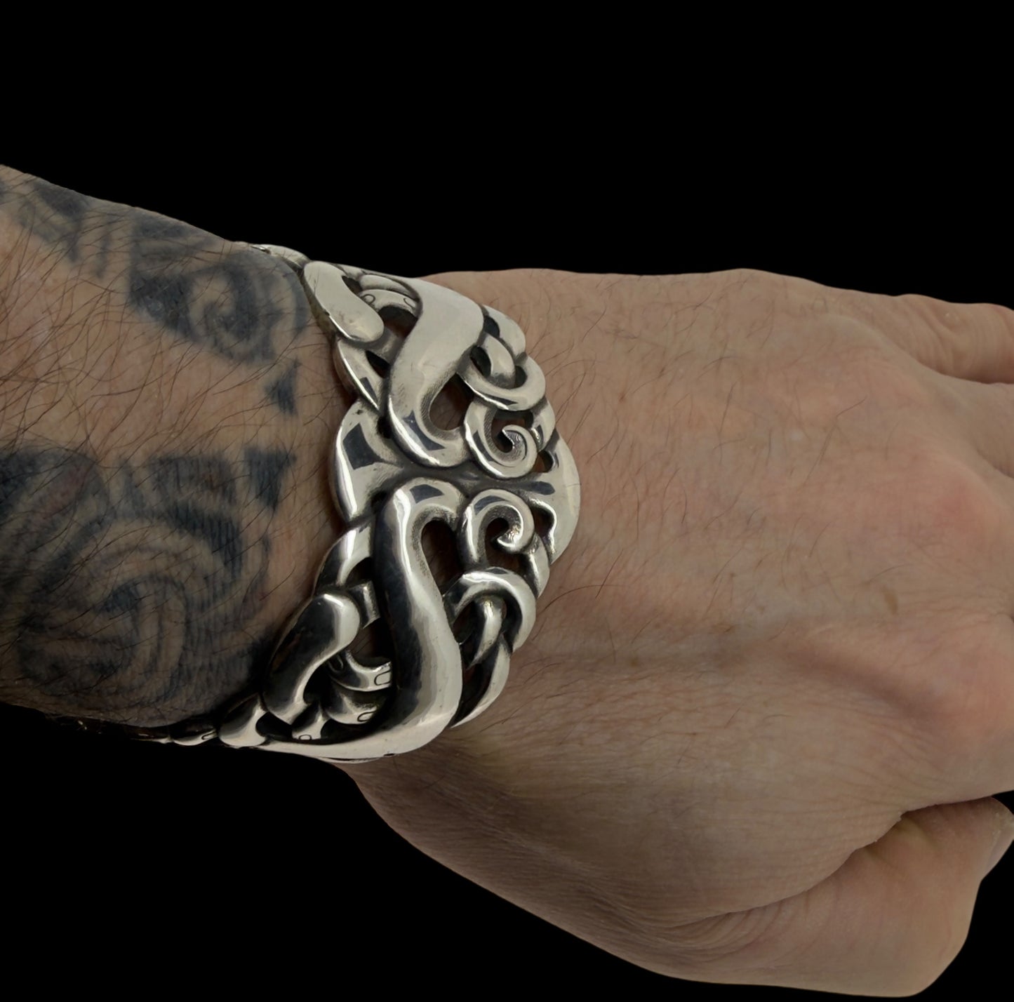 Sterling Silver Manaia Cuff