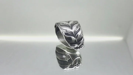 Sterling Silver Whale Tail Ring