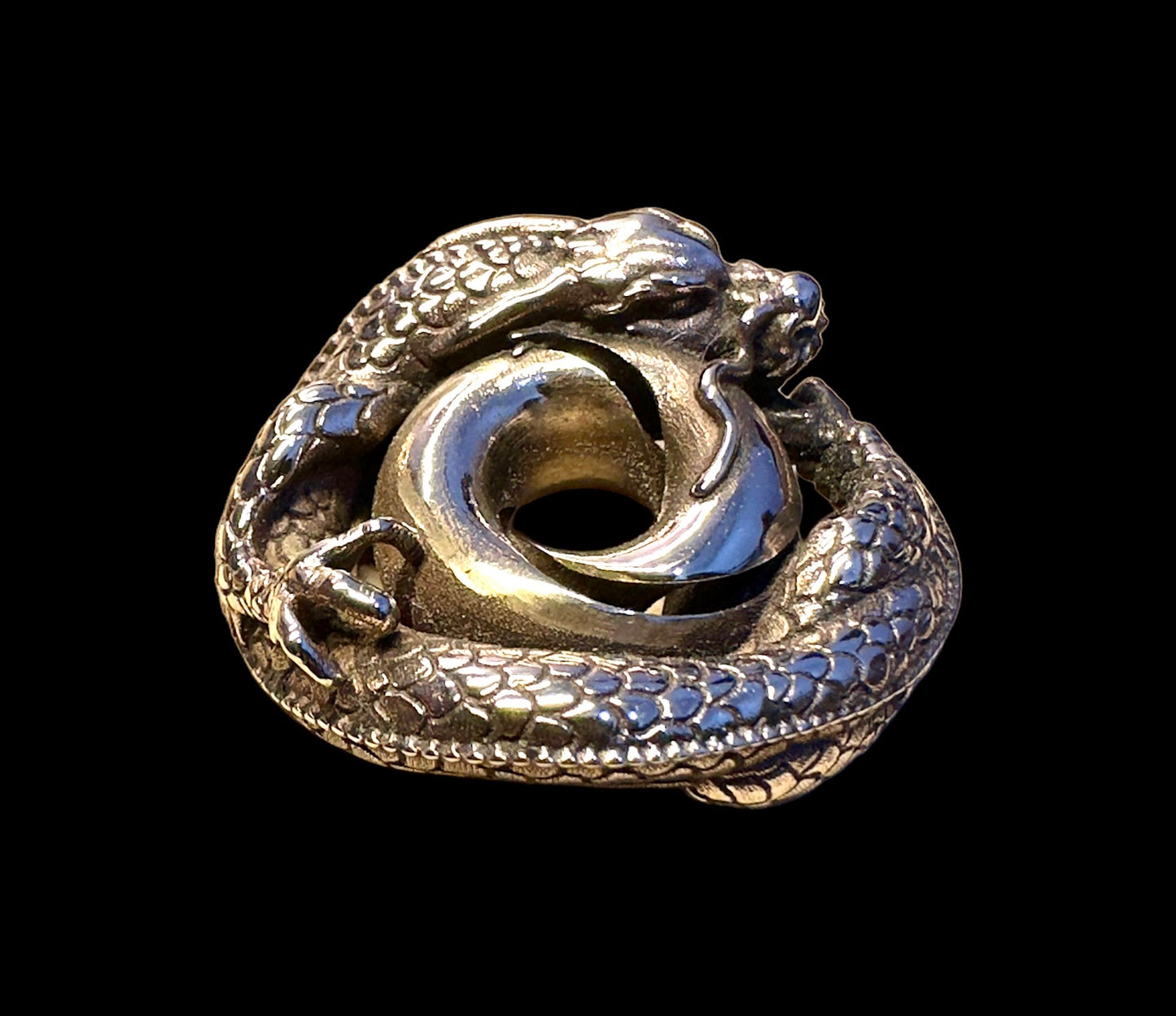 Sterling Silver Mobius Dragon Pendant